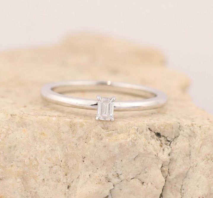 . 11 Carat Diamond Engagement Ring 18k White Gold ER0231-WG