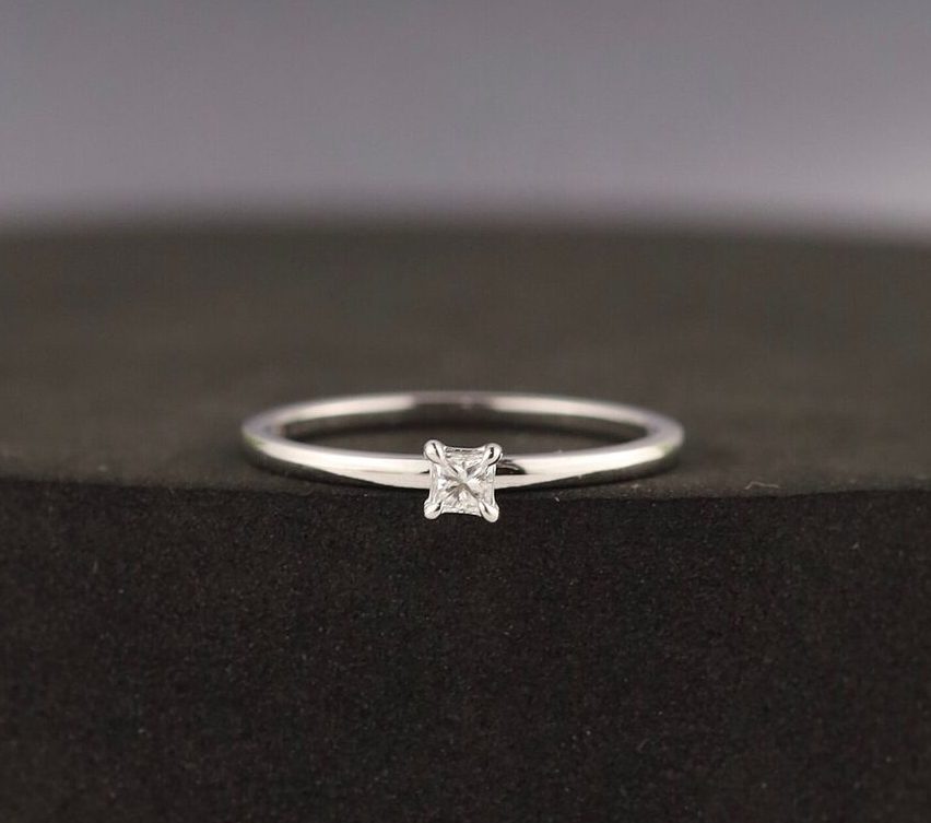 .10 Carat Diamond Engagement Ring 18k White Gold ER0258-WG