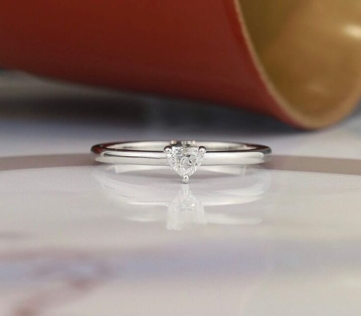 .17 Carat Diamond Engagement Ring 18K White Gold ER0350-WG