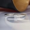 .08 Carat Diamond Engagement Ring 18K White Gold ER0343-2 WG