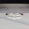 .08 Carat Diamond Engagement Ring 18K White Gold ER0349-1 WG