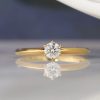 GIA .33 Carat Diamond Engagement Ring 18K Yellow Gold ER0339-YG