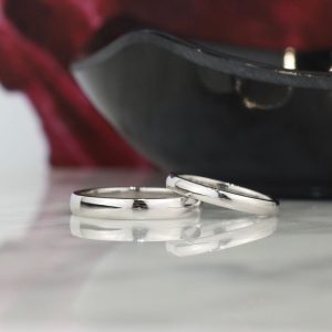 18K White Gold Wedding Ring WR397-4 WG