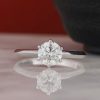 GIA 1.00 Carat Diamond Engagement Ring 18K White Gold ER0331-WG