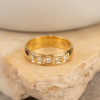 .19 CTW Diamond Half Eternity Ring 18k Yellow Gold HE213