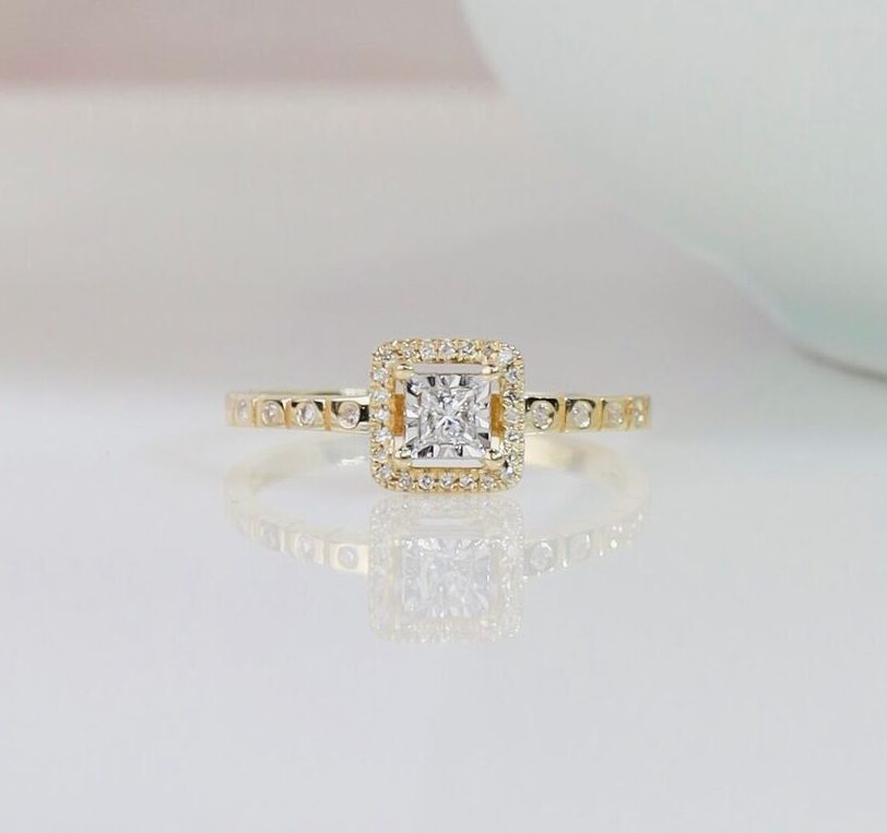 .146 CTW Diamond Ring 14K Yellow Gold JS230R-WYG