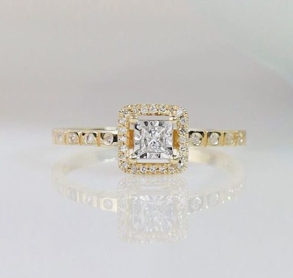 .146 CTW Diamond Ring 14K Yellow Gold JS230R-WYG