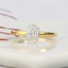 GIA 1.01 Carat Diamond Engagement Ring 18K Twotone Gold ER0379-WYG