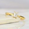 GIA .32 Carat Diamond Engagement Ring 18K Yellow Gold ER0365-YG