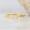 GIA .30 Carat Diamond Engagement Ring 18K Yellow Gold ER0366-YG