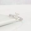 GIA 1.00 Carat Diamond Engagement Ring 18K White Gold ER0378-WG