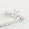 GIA 1.00 Carat Diamond Engagement Ring 18K White Gold ER0378-WG