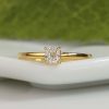 GIA .31 Carat Diamond Engagement Ring 18K Yellow Gold ER0363-YG