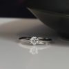 GIA .34 Carat Diamond Engagement Ring 18K White Gold ER0376-WG