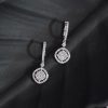 1.00 CTW Diamond Dangling Earrings 18K White Gold E0109-WG