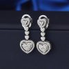 .396 CTW Diamond Dangling Earrings 14K White Gold JS239E-WG