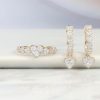 .903 CTW Diamond Clip Earrings & Ring Set 14K Yellow Gold JS233-YG
