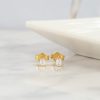 . 22 CTW Diamond Stud Earrings 18K Yellow Gold E0124-YG