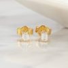 . 22 CTW Diamond Stud Earrings 18K Yellow Gold E0124-YG