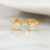 .32 CTW Diamond Stud Earrings 18K Yellow Gold E0126-YG