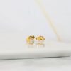 .20 CTW Diamond Stud Earrings 18K Yellow Gold E078-YG