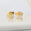 .20 CTW Diamond Stud Earrings 18K Yellow Gold E078-YG