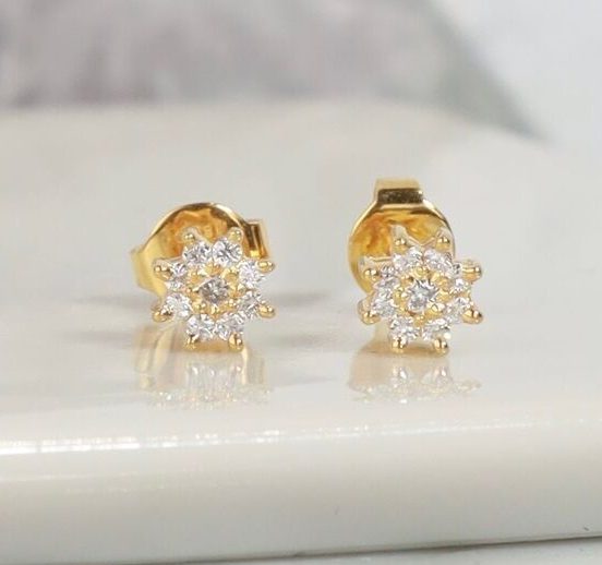 .168 CTW Diamond Rositas Earrings 18K Yellow Gold E0120-YG