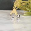 . 17 CTW Diamond Stud Earrings 18K White Gold E0125-2 WG