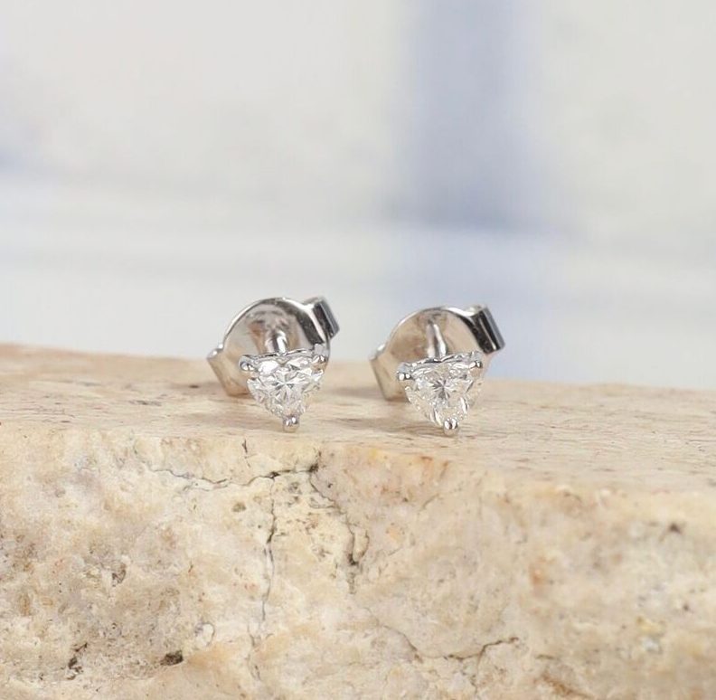 .32 CTW Diamond Stud Earrings 18K White Gold E0131-WG