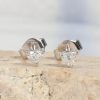 .32 CTW Diamond Stud Earrings 18K White Gold E0131-WG