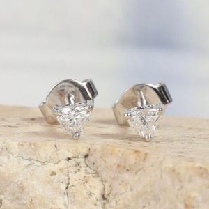 .32 CTW Diamond Stud Earrings 18K White Gold E0131-WG