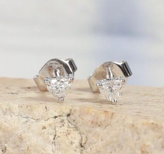 .32 CTW Diamond Stud Earrings 18K White Gold E0131-WG