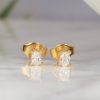 .27 CTW Diamond Stud Earrings 18K Yellow Gold E0134-YG