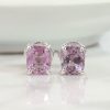 2.79 CTW Purple Spinel Stud Earrings 18K White Gold E0130-WG