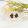 3.58 CTW Garnet Stud Earrings 18K Yellow Gold E0135-YG