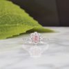 .31 CTW White Sapphire w/ .39 CTW Diamond Engagement Ring 18K Twotone ER0387-WRG