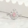 .34 CTW White Sapphire w/ .56 CTW Diamond Ring 18K Twotone JS232R-WRG