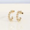 .13 CTW Diamond Loop Earrings 14K Yellow Gold E0142-YG