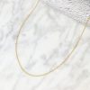 18K Yellow Gold Linked Chain Necklace MN53-3