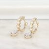 .81 CTW Diamond Dangling Earrings 14K Yellow Gold JS245E-YG