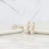 1.28 CTW Diamond Dangling Earrings & Ring Set 14K Yellow Gold JS245-YG