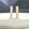 .533 CTW Diamond Clip Earrings 14K Yellow Gold JS233E-YG