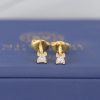 .14 CTW Diamond Stud Earrings 18k Yellow Gold E0136-YG