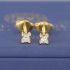 .14 CTW Diamond Stud Earrings 18k Yellow Gold E0136-YG