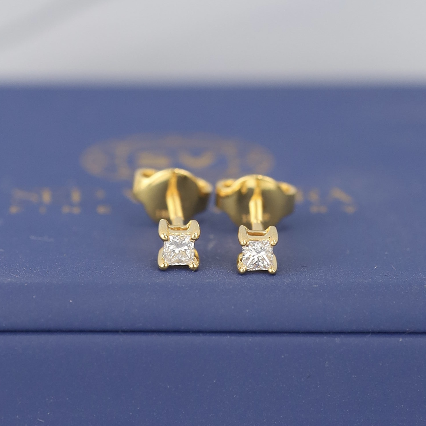 .14 CTW Diamond Stud Earrings 18k Yellow Gold E0136-YG