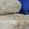 .022 CTW Diamond Stud Earrings 18K White Gold E0175-WG