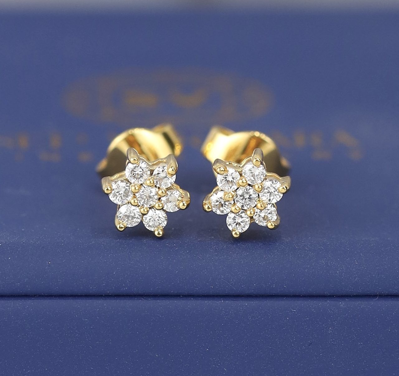 .28 CTW Diamond Rositas Earrings 14k Yellow Gold E902-YG