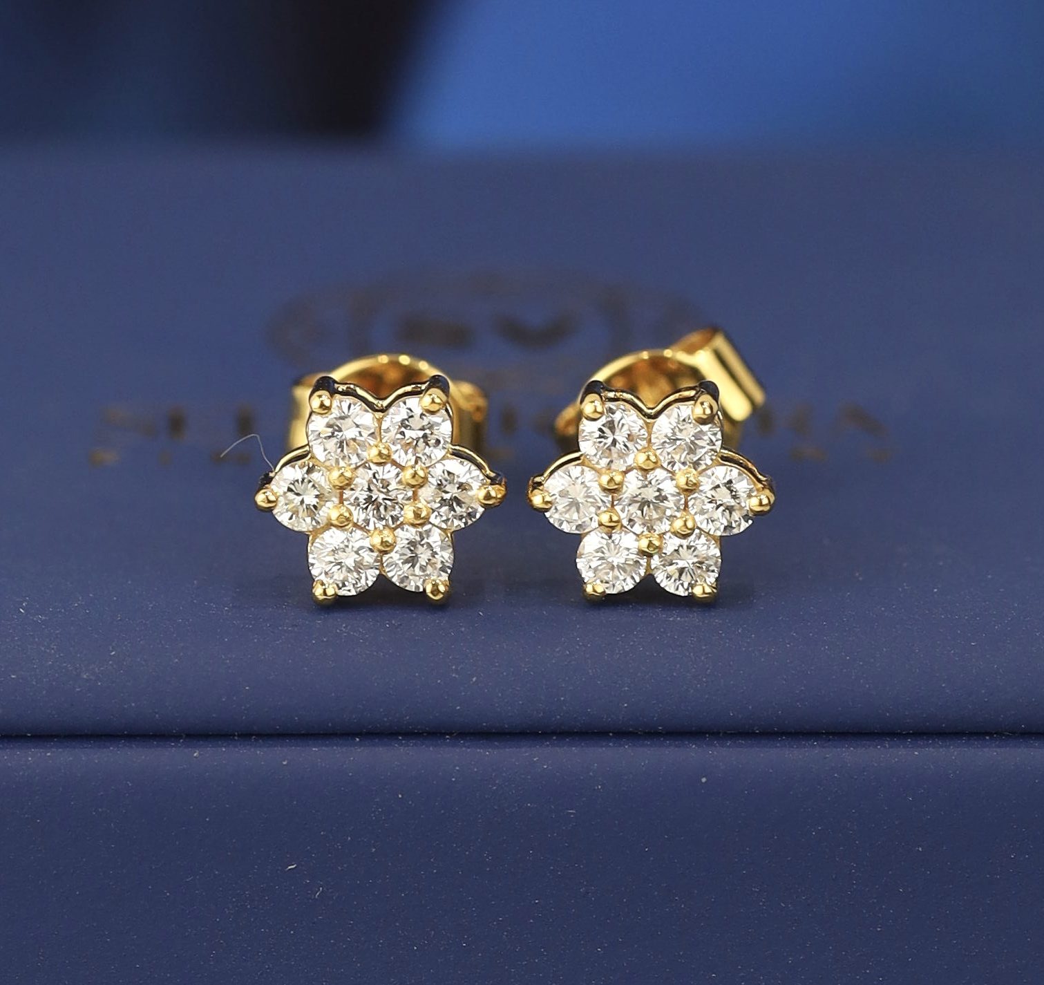 .70 CTW Diamond Rositas Earrings 14k Yellow Gold E951-YG