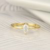 GIA .30 Carat Diamond Engagement Ring 18K Yellow Gold ER0380-YG