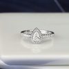 GIA .35 Carat Diamond Engagement Ring 18K White Gold ER0381-WG